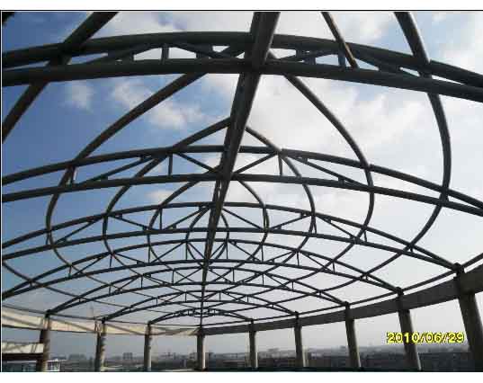 辉县中煤朔州宾馆管桁架工程